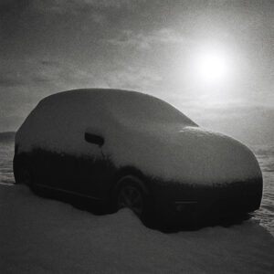 La duda congelada 1 coche nevado